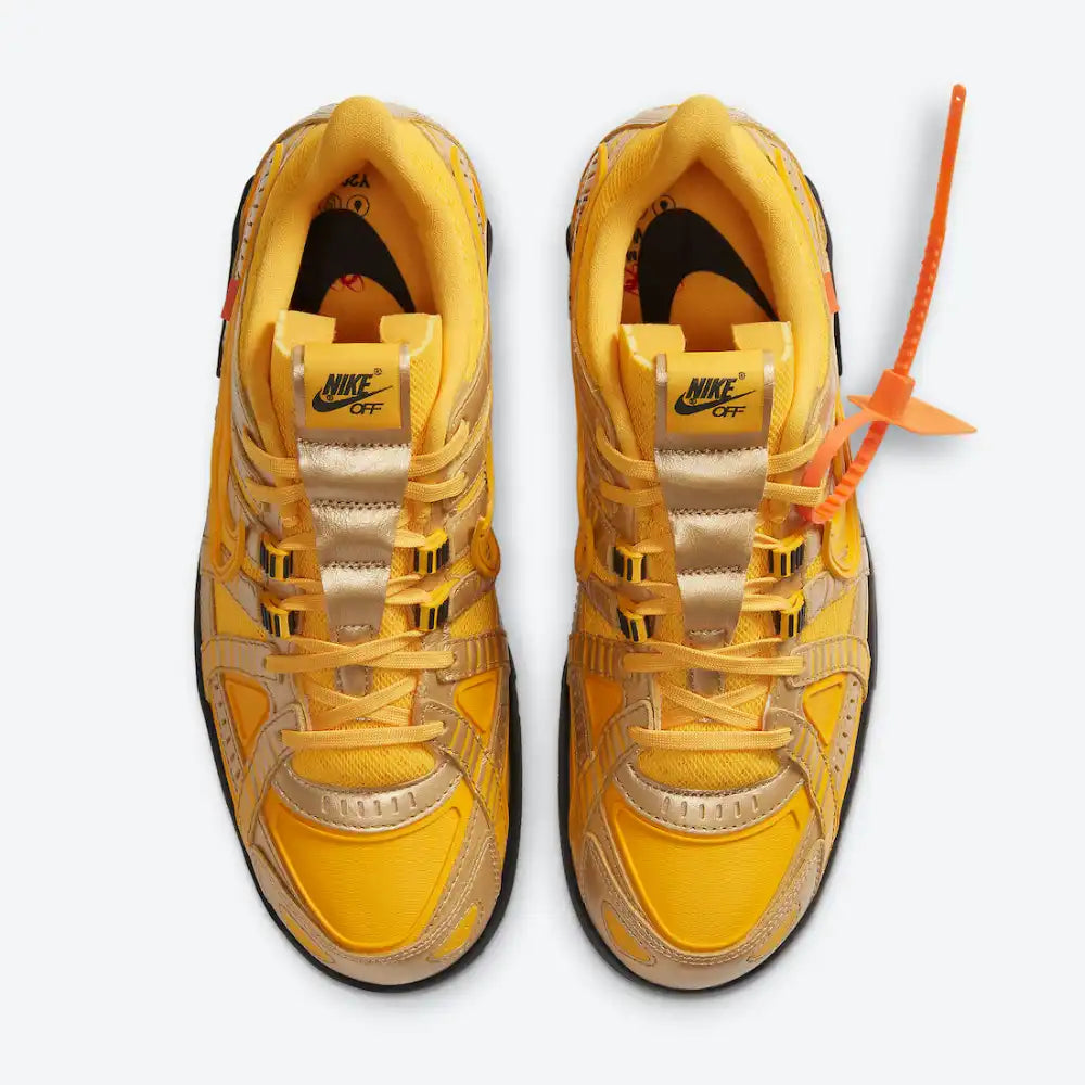 Off-White x Nike Air Rubber Dunk University Gold