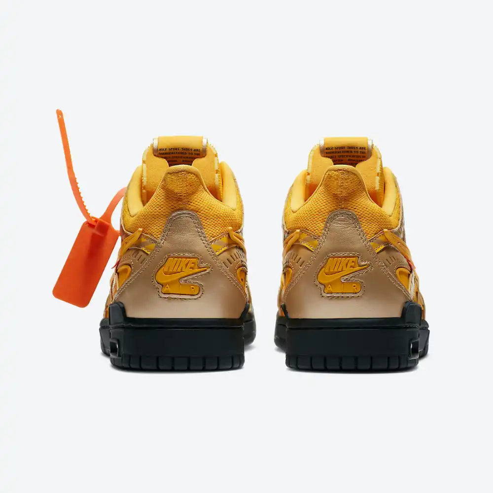 Off-White x Nike Air Rubber Dunk University Gold
