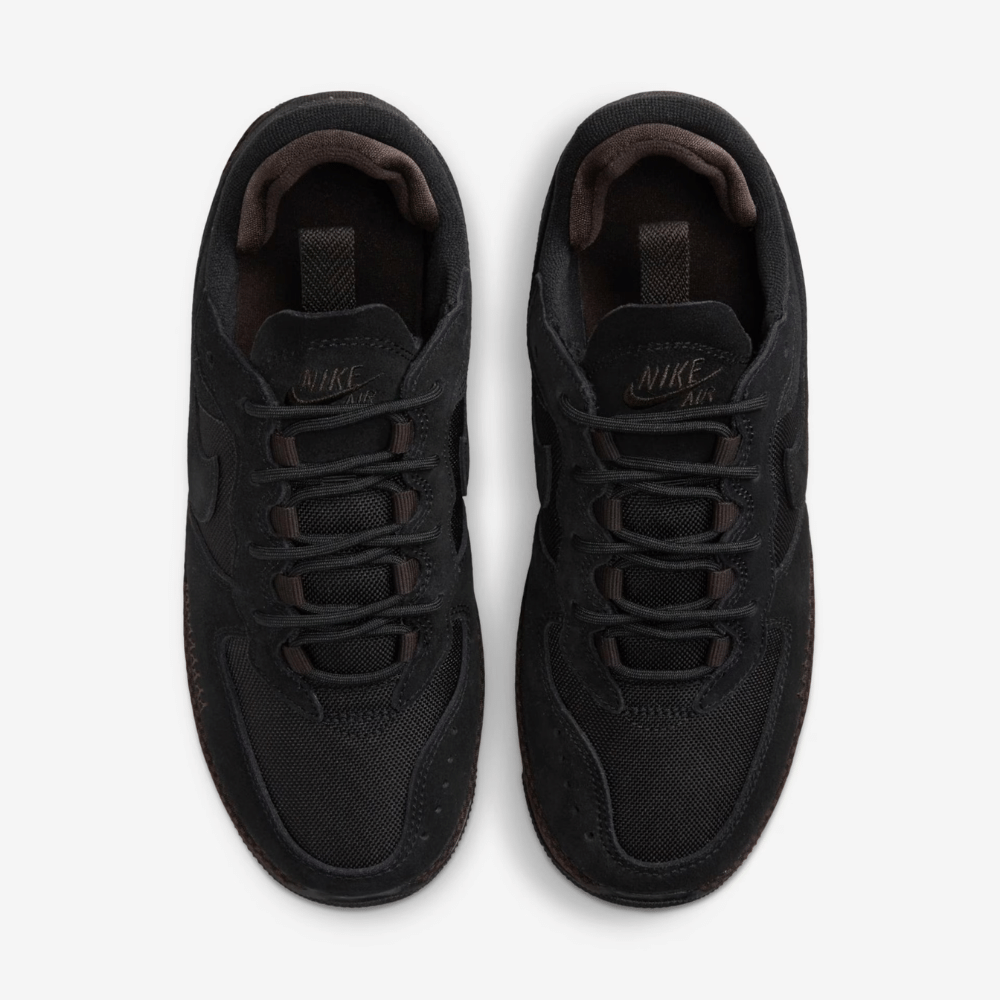 Nike Air Force 1 Wild Black Velvet Brown