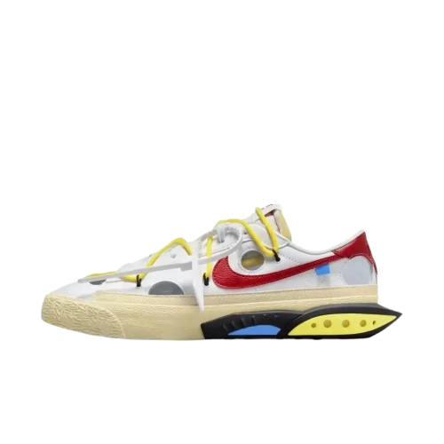Off-White x Nike Blazer Low White and University Red