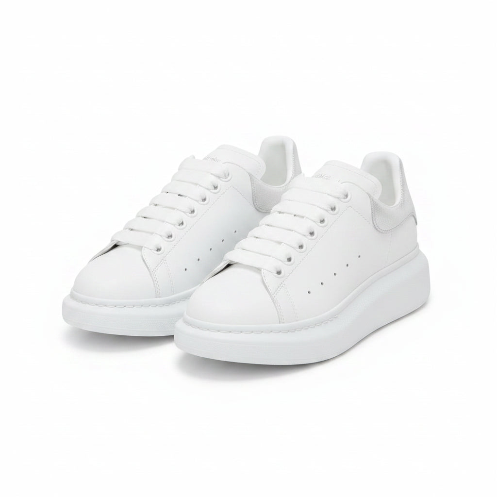 Alexander McQueen Oversized Sneaker - Branco | Prata
