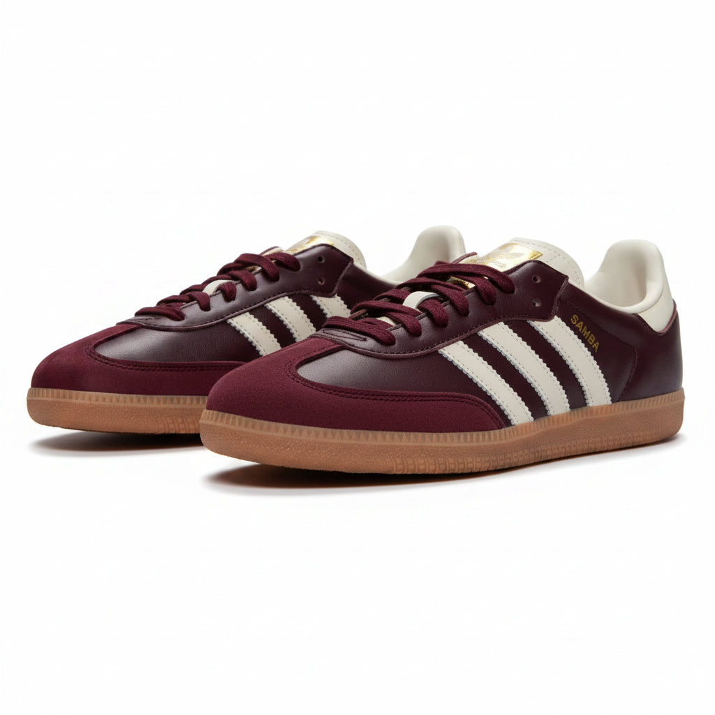 Adidas Samba OG - Maroon | Gold Metallic