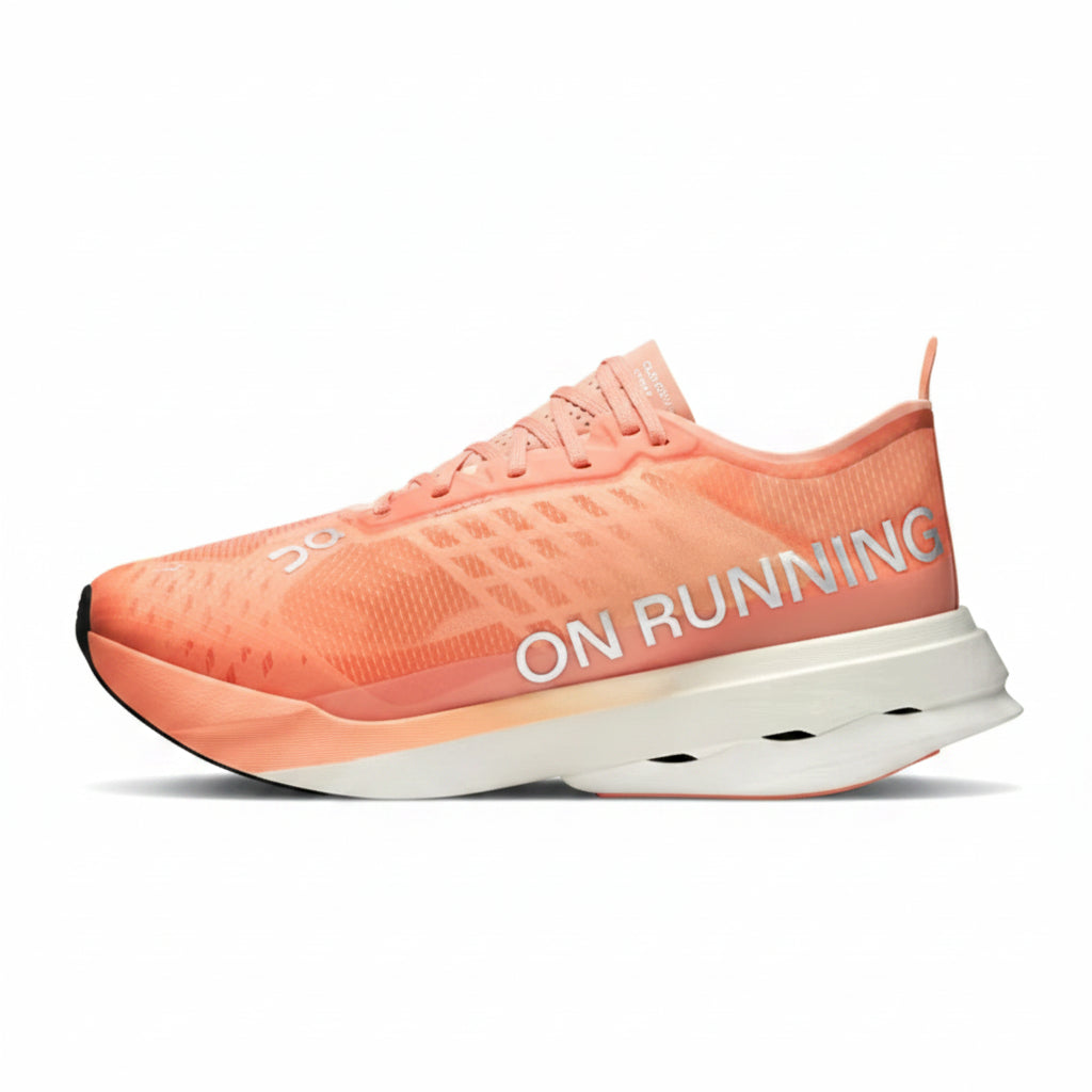 On Running Cloudboom Strike - Sunstone | White