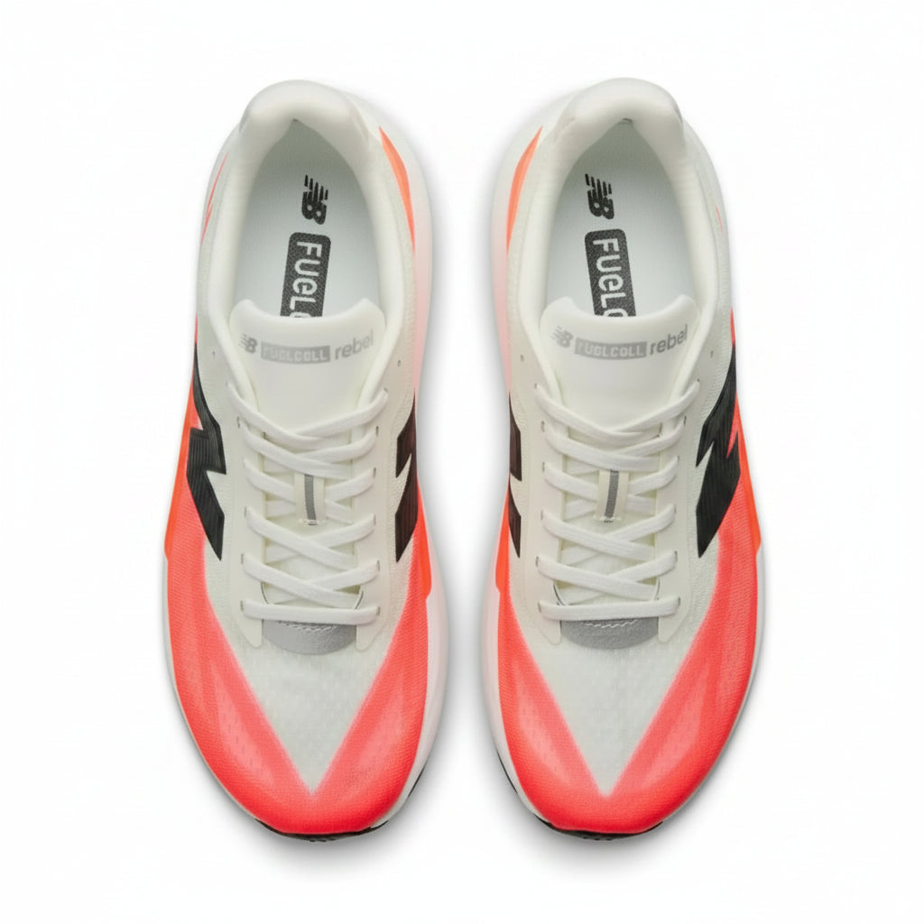 New Balance FuelCell Rebel v5 - Branco | Vermelho