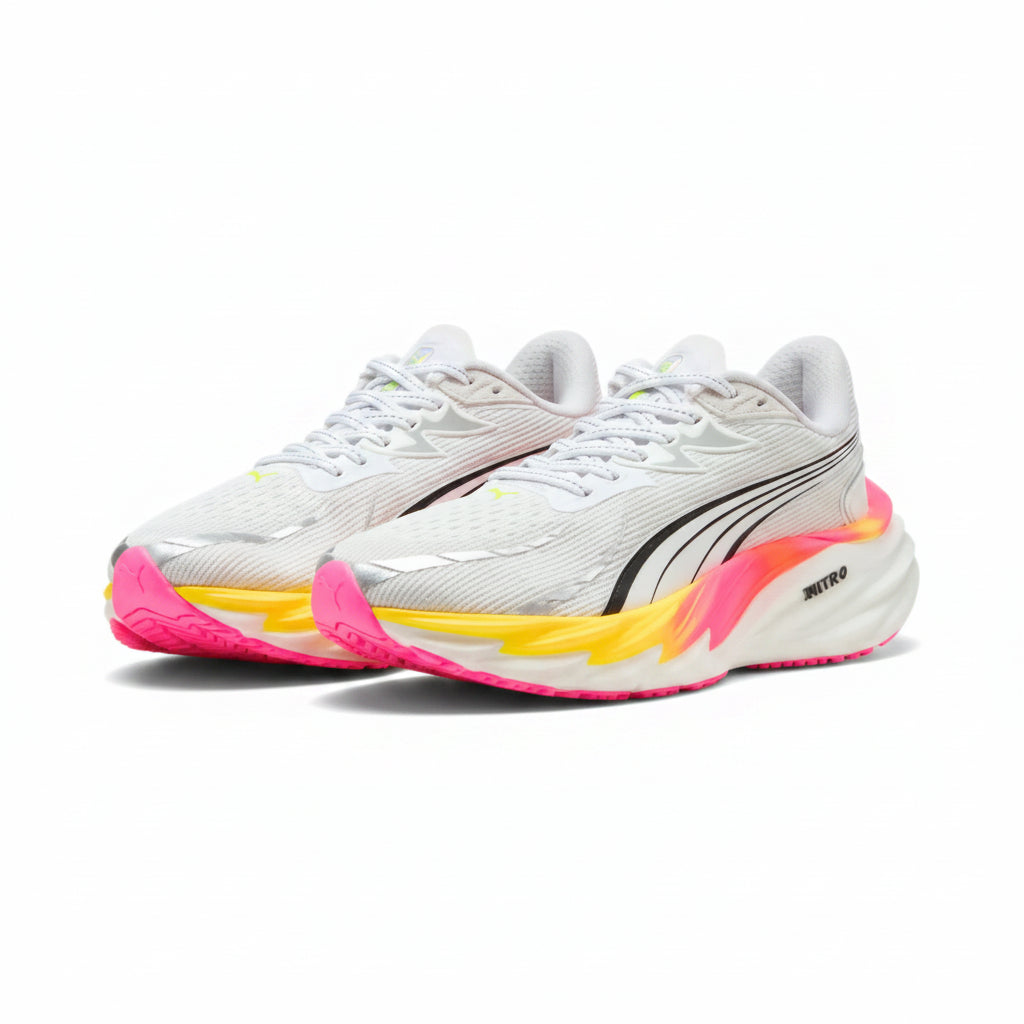 Puma Velocity Nitro™ 4 - PUMA White Glowing | Red Poison Pink