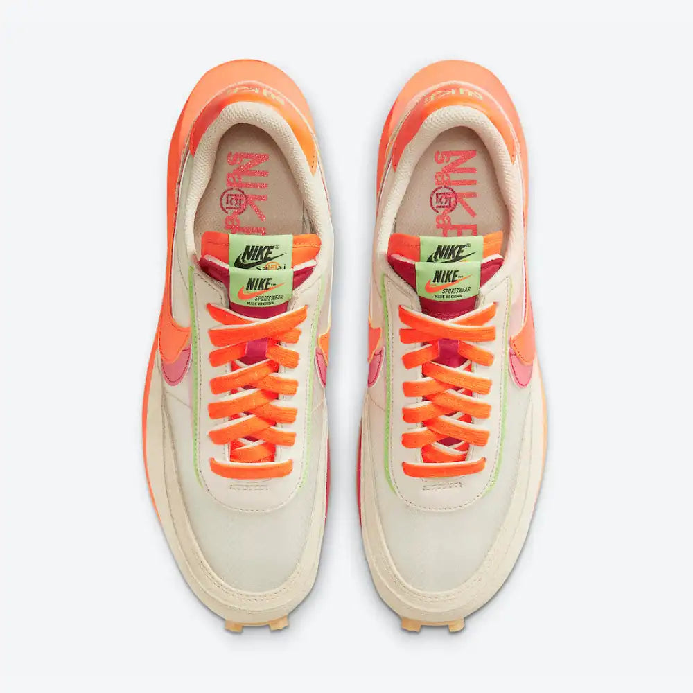 CLOT x sacai x Nike LDV Waffle Orange Blaze