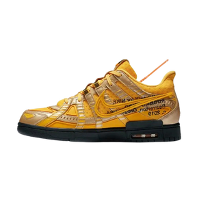 Off-White x Nike Air Rubber Dunk University Gold