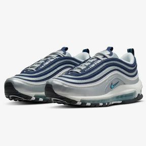 Nike Air Max 97 Metallic Silver and Chlorine Blue