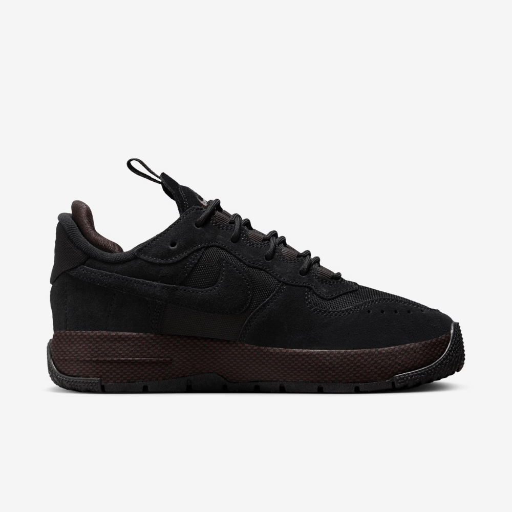 Nike Air Force 1 Wild Black Velvet Brown