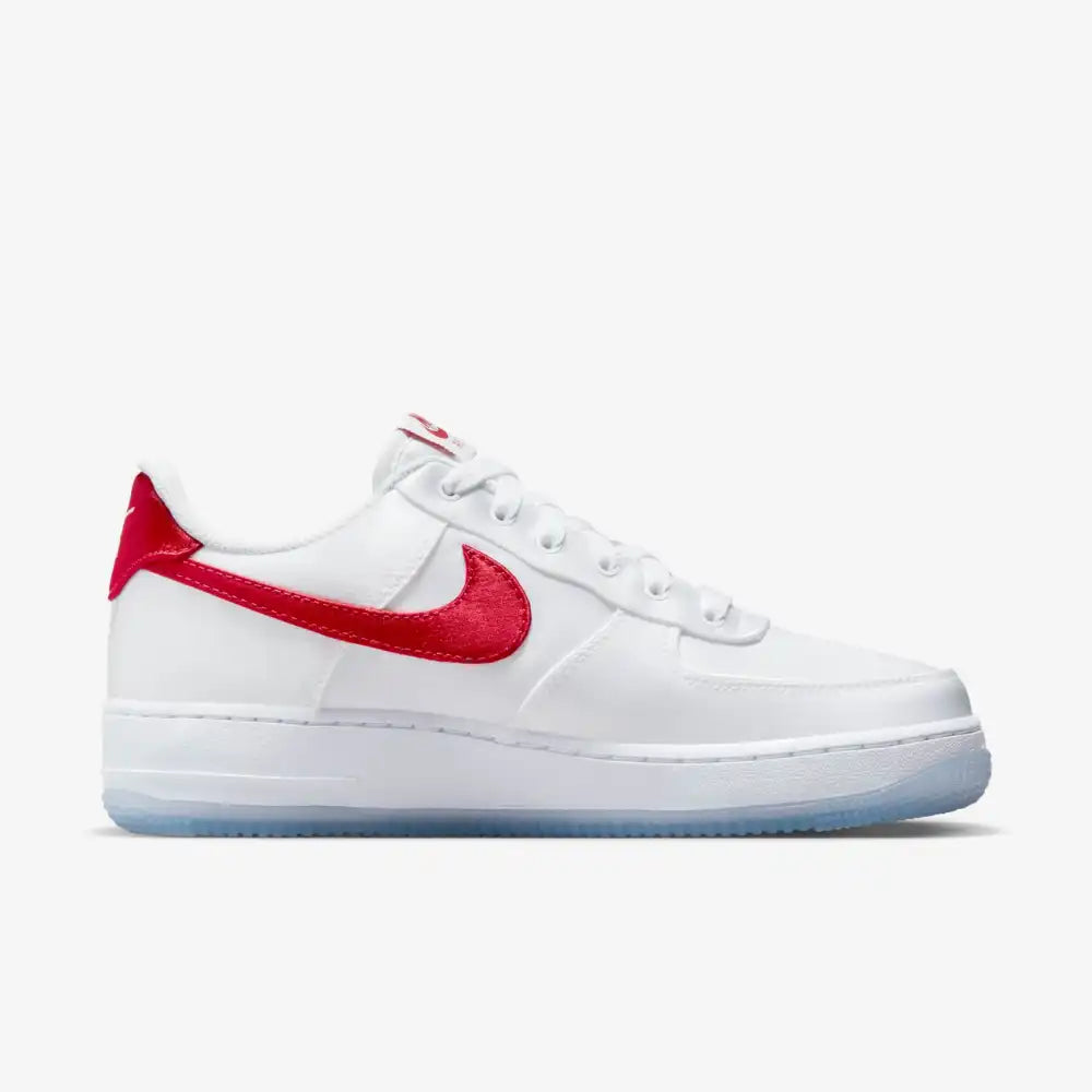Nike Air Force 1 Low Satin White Red