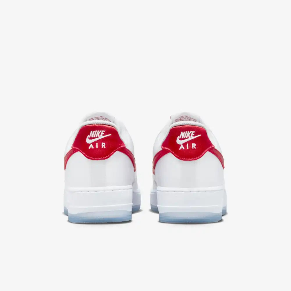 Nike Air Force 1 Low Satin White Red