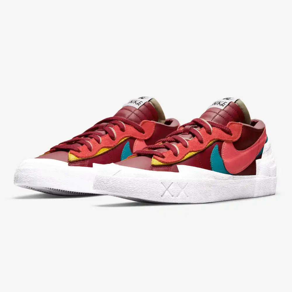 sacai x KAWS Nike Blazer Low Team Red