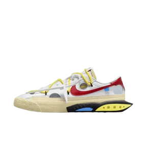 Off-White x Nike Blazer Low White and University Red