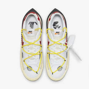 Off-White x Nike Blazer Low White and University Red