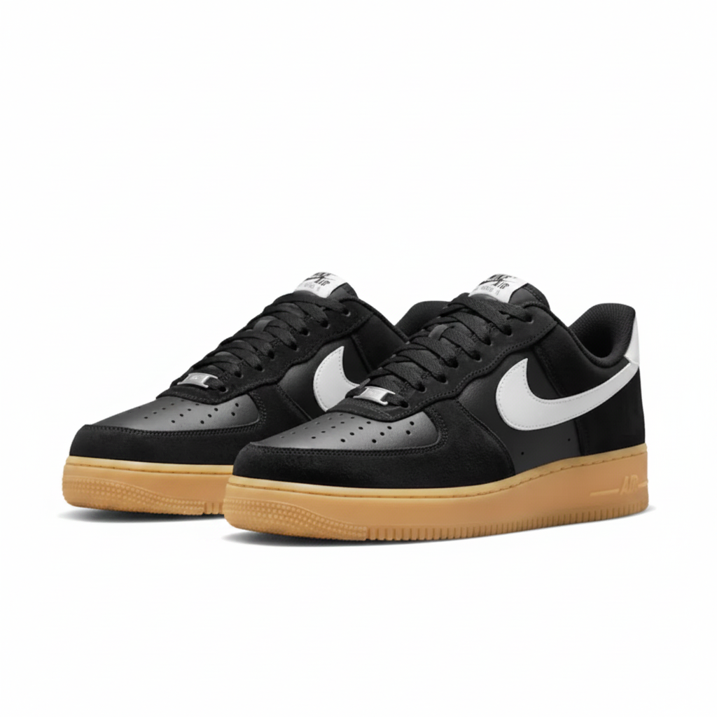 Nike Air Force 1 Low - Black Summit | White Gum