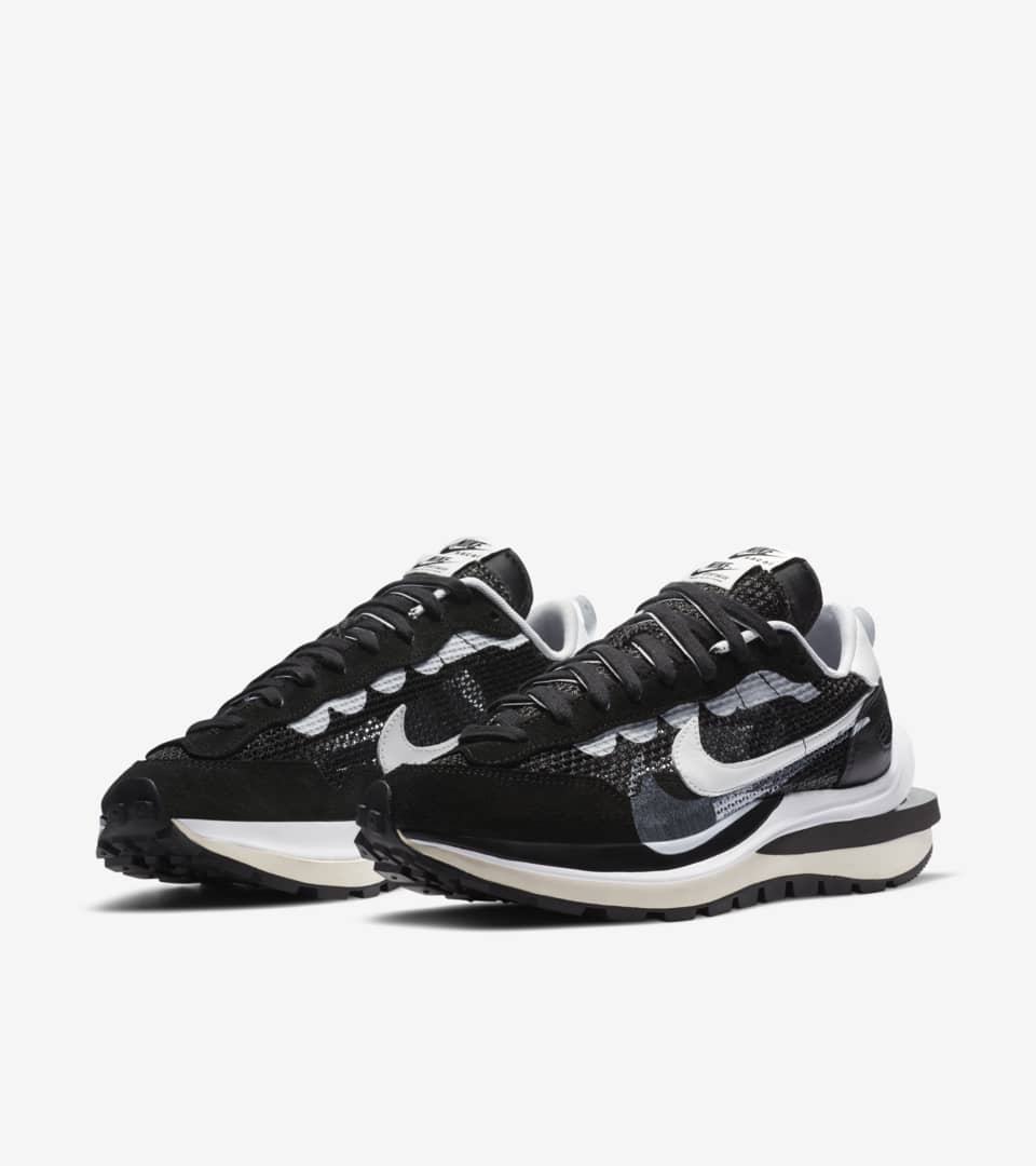 Sacai x Nike VaporWaffle Black and White