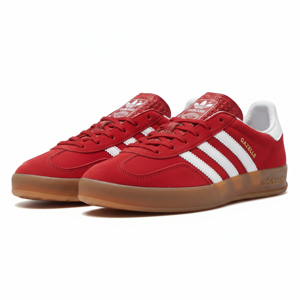 Adidas Gazelle Indoor - Scarlet | Cloud White