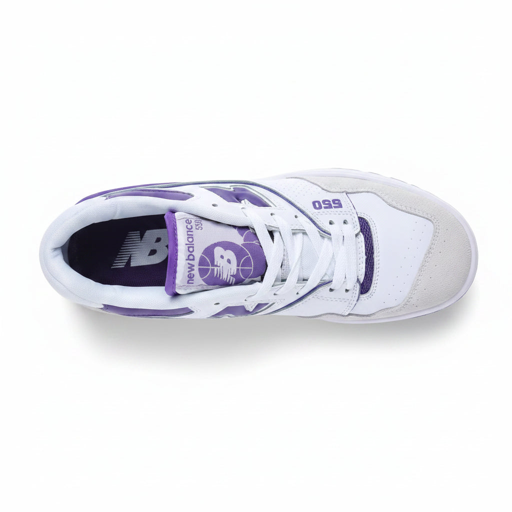 New Balance 550 - Branco | Roxo