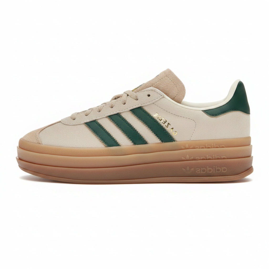 Adidas Gazelle Bold - Magic Beige | Collegiate Green