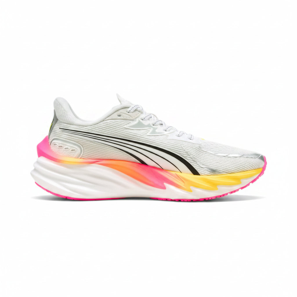 Puma Velocity Nitro™ 4 - PUMA White Glowing |  Red Poison Pink
