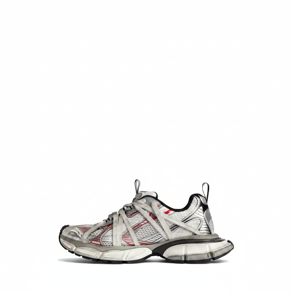 Balenciaga 3XD - Prateado | Vermelho