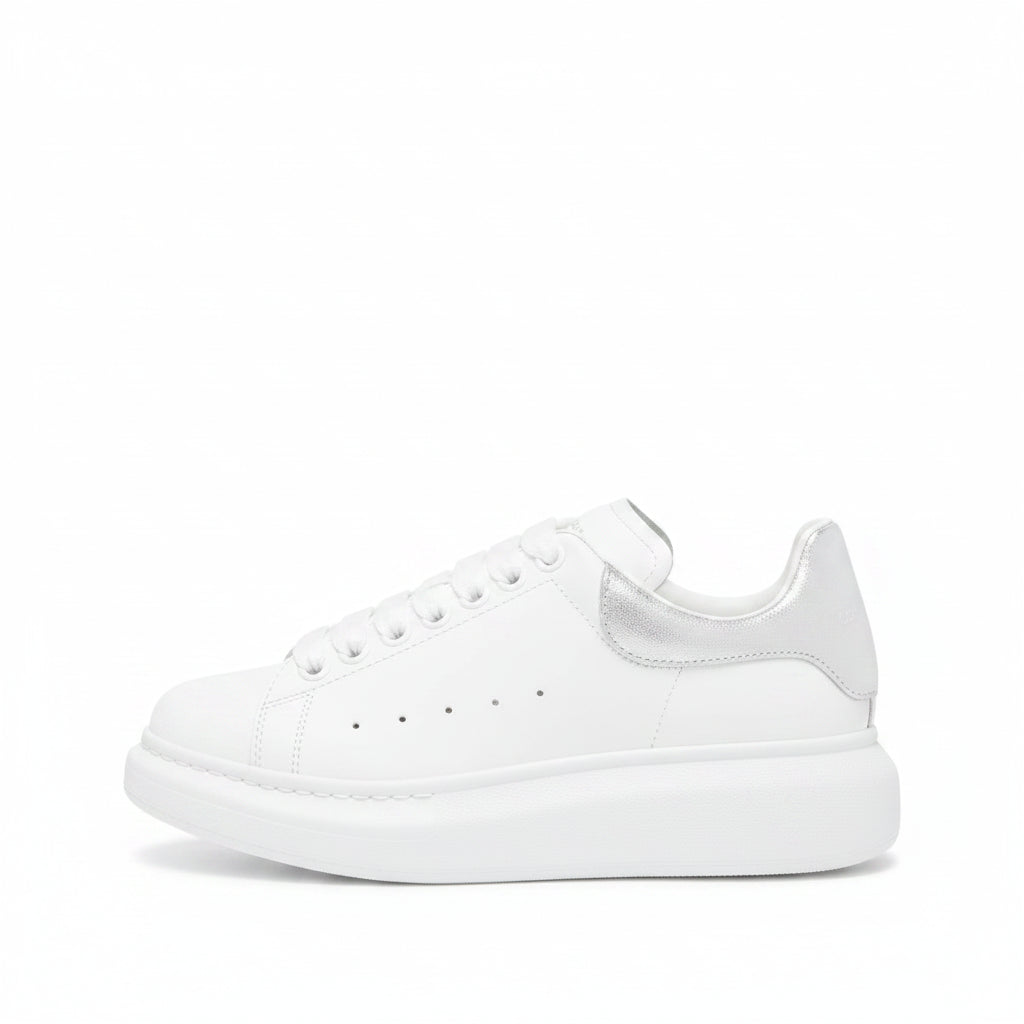 Alexander McQueen Oversized Sneaker - Branco | Prata