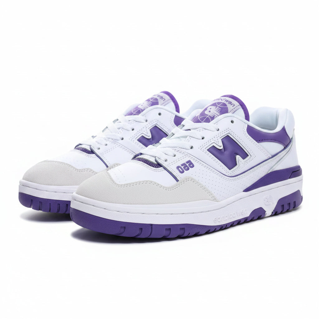 New Balance 550 - Branco | Roxo