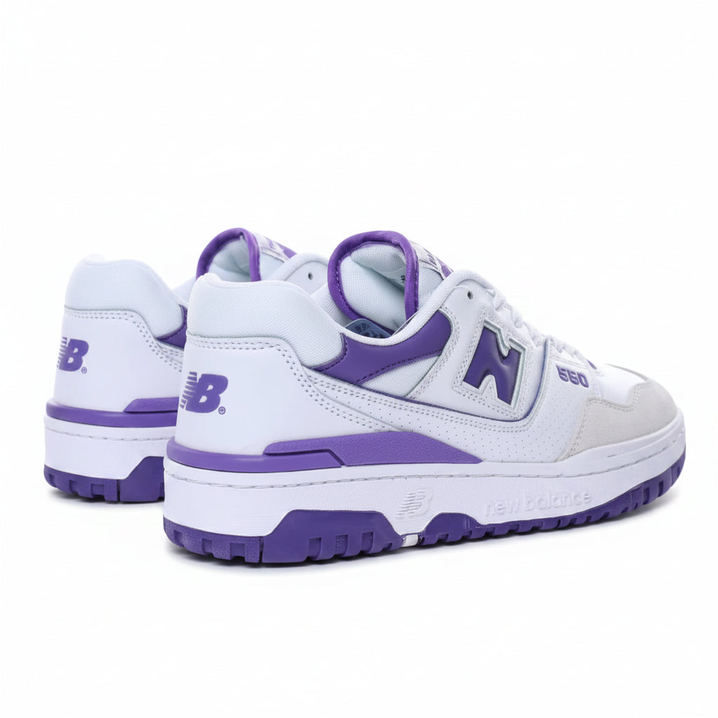 New Balance 550 - Branco | Roxo